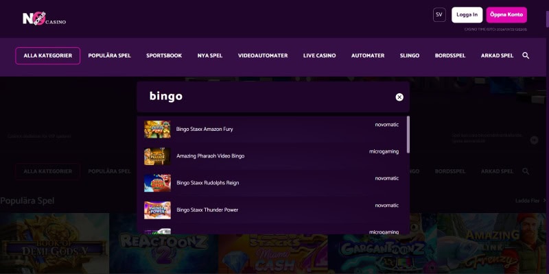 NoBonus Casino Bingo SE